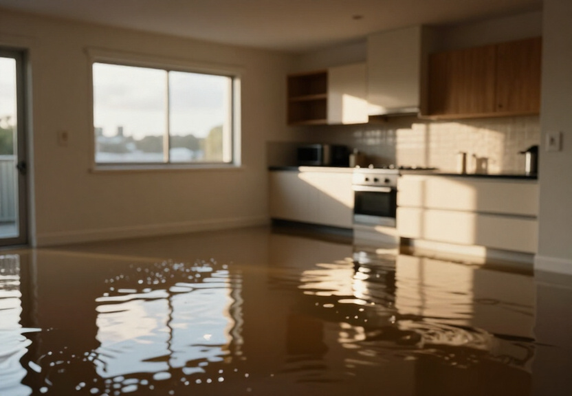 Standing water in Kareela basement before extraction